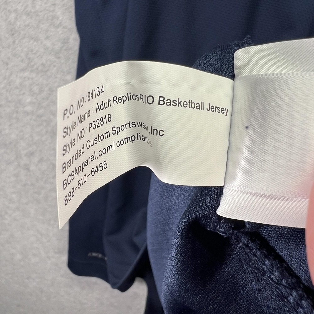 Xavier Musketeers Basketball Jersey Mens 2XL Blue NCAA Basketball Nike Dri-FIT - Picture 8 of 9